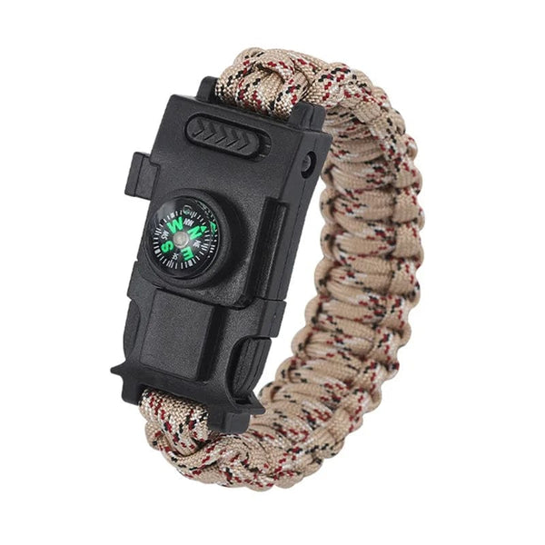 Planet Gates Emergency Paracord 550 4mm Led Lights Camping Rope Parachute Cord Bracelet Survival Multifunction outdoor tools Camping survival