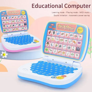 Planet Gates English Learning Small Laptop Toy for Kids. Boys and Girls Computer for Aphabet ABC.Numbers.Words.Spelling.Maths.Music