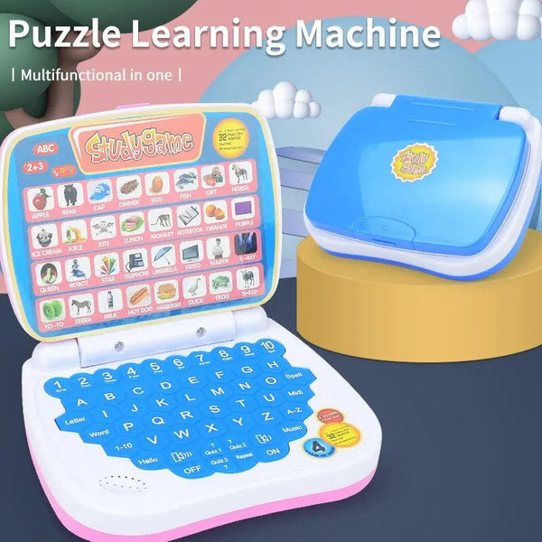 Planet Gates English Learning Small Laptop Toy for Kids. Boys and Girls Computer for Aphabet ABC.Numbers.Words.Spelling.Maths.Music