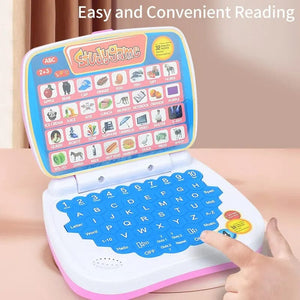 Planet Gates English Learning Small Laptop Toy for Kids. Boys and Girls Computer for Aphabet ABC.Numbers.Words.Spelling.Maths.Music