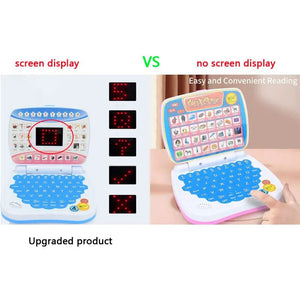Planet Gates English Learning Small Laptop Toy for Kids. Boys and Girls Computer for Aphabet ABC.Numbers.Words.Spelling.Maths.Music