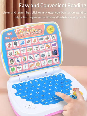 Planet Gates English Learning Small Laptop Toy for Kids. Boys and Girls Computer for Aphabet ABC.Numbers.Words.Spelling.Maths.Music