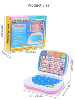 Planet Gates English Learning Small Laptop Toy for Kids. Boys and Girls Computer for Aphabet ABC.Numbers.Words.Spelling.Maths.Music