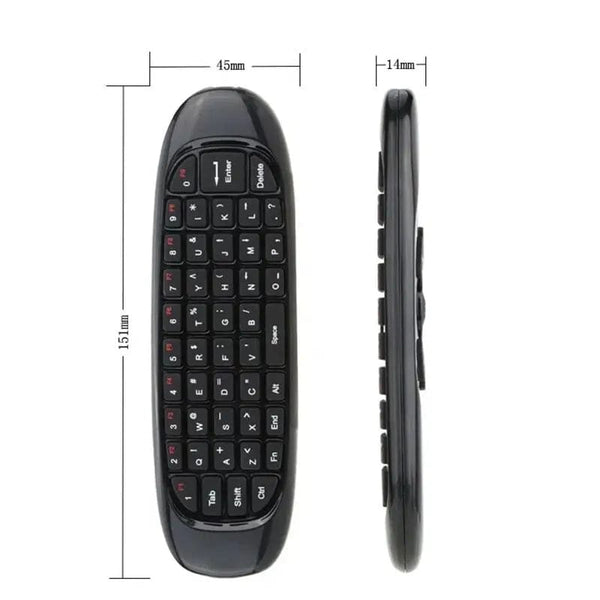 Planet Gates English Version C120 Air Mouse Mini Keyboard Mouse Somatosensory Gyroscope Double-Sided Remote Control for PC Android TV Box
