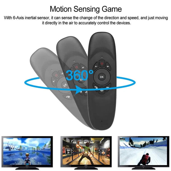 Planet Gates English Version C120 Air Mouse Mini Keyboard Mouse Somatosensory Gyroscope Double-Sided Remote Control for PC Android TV Box
