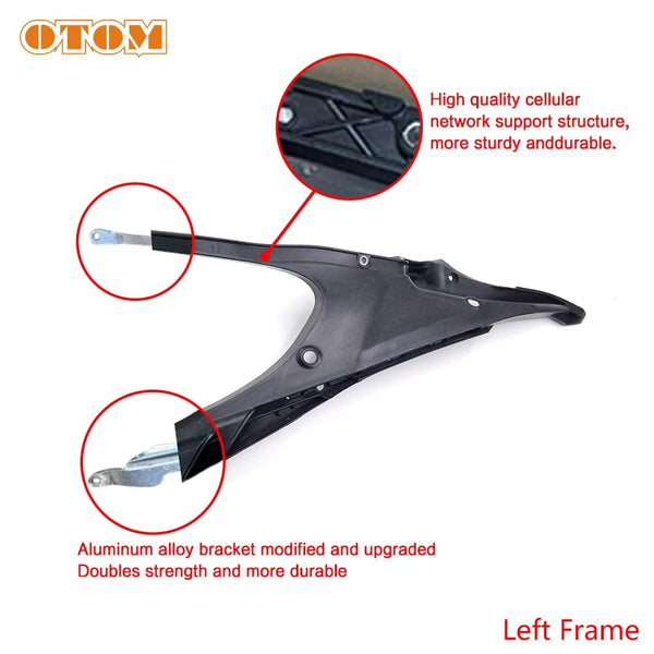 Planet Gates Enhanced left OTOM 19-22 Motocross Subframe Rear Seat Support Frame Tailstock Bracket For HUSQVARNA FC250 FE350S FS450 TC125 TE150 TE300 TX300