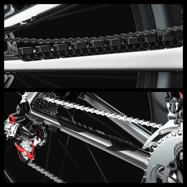 Planet Gates ENLEE 3D MTB Road Bike Silicone Chain Bicycle Frame Guards Self-Adhesive Bike Frame Cover Protection For Scratch Accessories