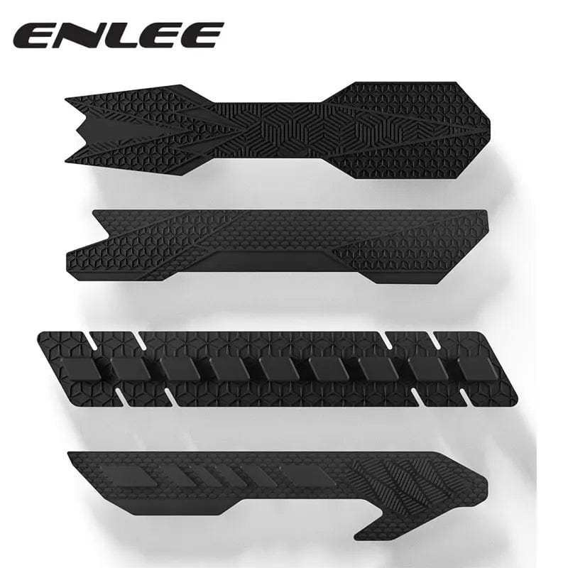 Planet Gates ENLEE 3D MTB Road Bike Silicone Chain Bicycle Frame Guards Self-Adhesive Bike Frame Cover Protection For Scratch Accessories