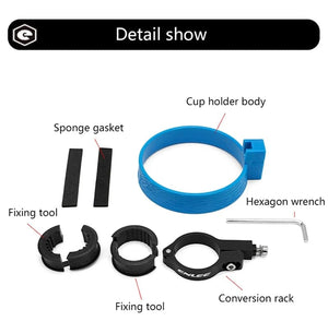 Planet Gates ENLEE Bicycle Bottle Holder Bike Parts Coffee Cup Holder Tea Cup Holder Bicycle Bracket Aluminum Alloy Bottle Cage Bottle Holder
