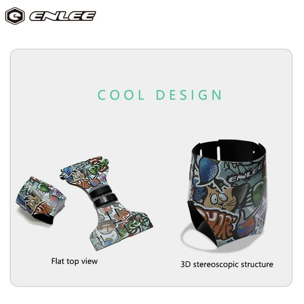 Planet Gates ENLEE Colorful Portable Mountain Bike Folding Bicycle Kettle Cartoon Pattern Bottle Holder Bottle Cage Folding Cup Holder