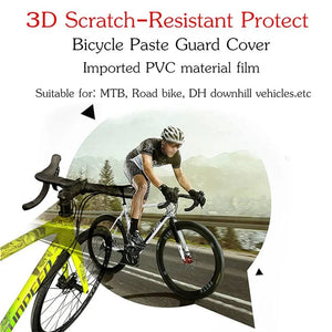 Planet Gates ENLEE The New Removeable Sticker Road Bicycle Paster Guard Cover 3D MTB Mountain Bike Scratch-Resistant Protect Frame Protector