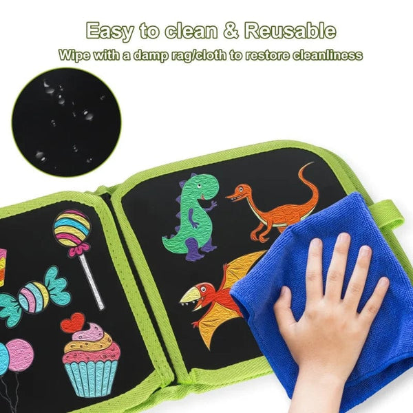 Planet Gates Erasable Doodle Book Reusable Drawing Board With Magic Pens Painting Toys For Kids Montessori Educational Toy DIY Toddlers Gift