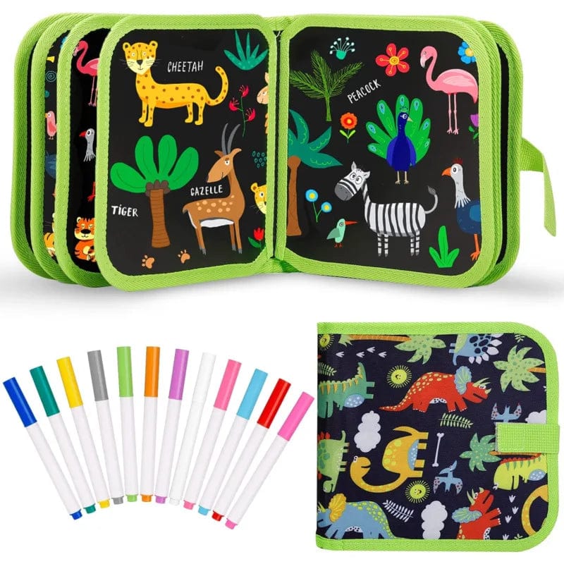 Planet Gates Erasable Doodle Book Reusable Drawing Board With Magic Pens Painting Toys For Kids Montessori Educational Toy DIY Toddlers Gift