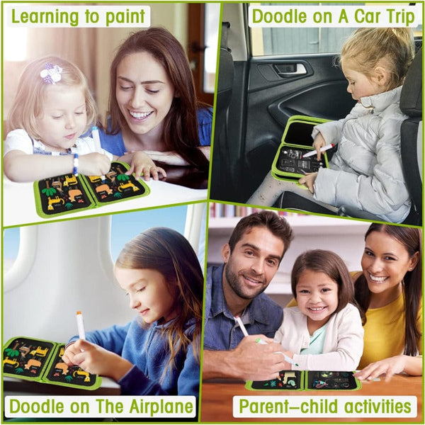 Planet Gates Erasable Doodle Book Reusable Drawing Board With Magic Pens Painting Toys For Kids Montessori Educational Toy DIY Toddlers Gift