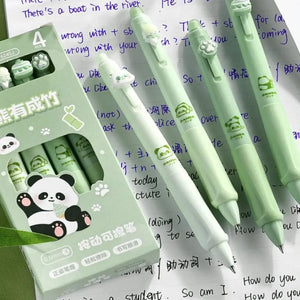 Planet Gates Erasable Pen 0.5mm Neutral Pen Cartoon Black Blue Ink Thermal Eraser Press Pen Office Supply