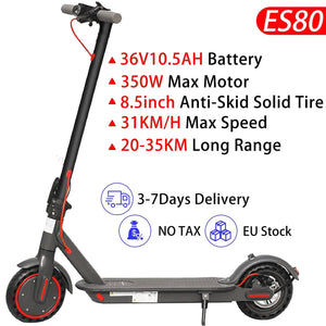 Planet Gates ES80 350W10.5AH / france JUICEASE Electric Scooter 1000W/350W Powerful Motor 7.5/14.5AH Battery Folding Escooter 8.5/10 Inch Anti-Skip Tire for Adults