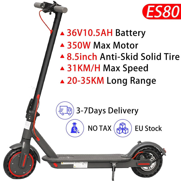 Planet Gates ES80 350W10.5AH / france JUICEASE Electric Scooter 1000W/350W Powerful Motor 7.5/14.5AH Battery Folding Escooter 8.5/10 Inch Anti-Skip Tire for Adults
