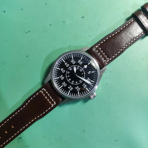 Planet Gates 【Escapement Time】Automatic PT5000 Movement Pilot Watch withType-B or Type-A   Black Dial and 40mm Case waterproof 100M