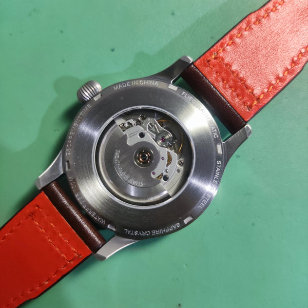 Planet Gates 【Escapement Time】Automatic PT5000 Movement Pilot Watch withType-B or Type-A   Black Dial and 40mm Case waterproof 100M