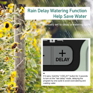 Planet Gates Eshico Garden Water Timer Automatic Rain Delay System Plants Lawn Greenhouse Drip Irrigation Equipment Self-watering Device