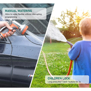 Planet Gates Eshico Garden Water Timer Automatic Rain Delay System Plants Lawn Greenhouse Drip Irrigation Equipment Self-watering Device