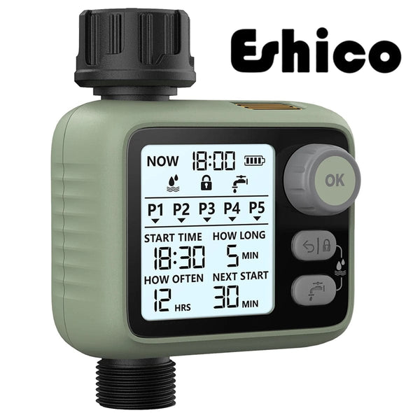 Planet Gates Eshico New Style Water Timer Knob Easier to Operate LED Backlight Dark Night Guardian Rain Sensing More Intelligent Garden Tools