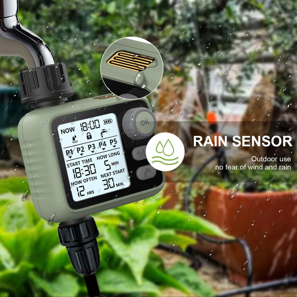 Planet Gates Eshico New Style Water Timer Knob Easier to Operate LED Backlight Dark Night Guardian Rain Sensing More Intelligent Garden Tools