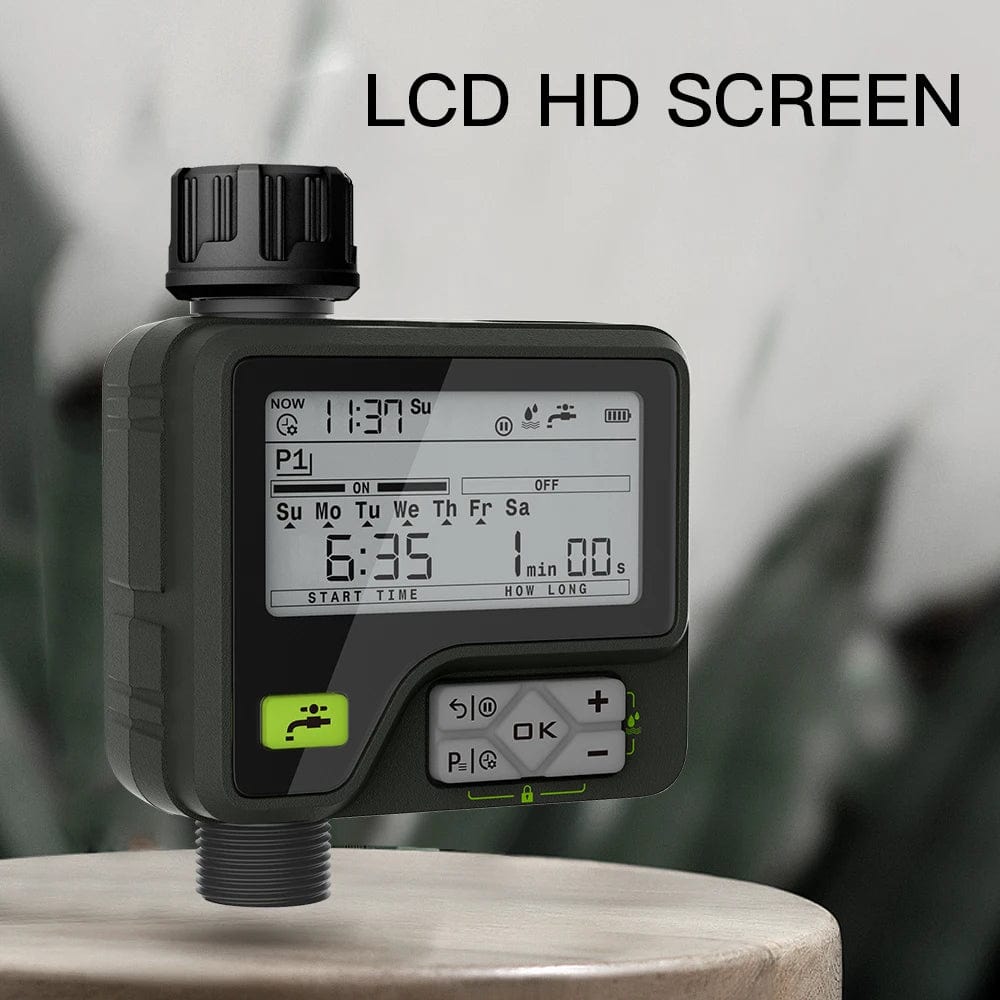 Planet Gates Eshico Super Irrigation System 6 Adjustable Program Rain Sensing Precise Automatic Timing Digital Water Timer Garden Sprinkling