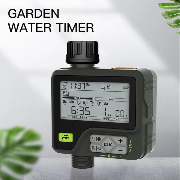 Planet Gates Eshico Super Irrigation System 6 Adjustable Program Rain Sensing Precise Automatic Timing Digital Water Timer Garden Sprinkling