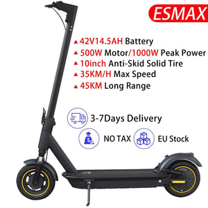 Planet Gates ESMAX 1000W14.5AH / france JUICEASE Electric Scooter 1000W/350W Powerful Motor 7.5/14.5AH Battery Folding Escooter 8.5/10 Inch Anti-Skip Tire for Adults