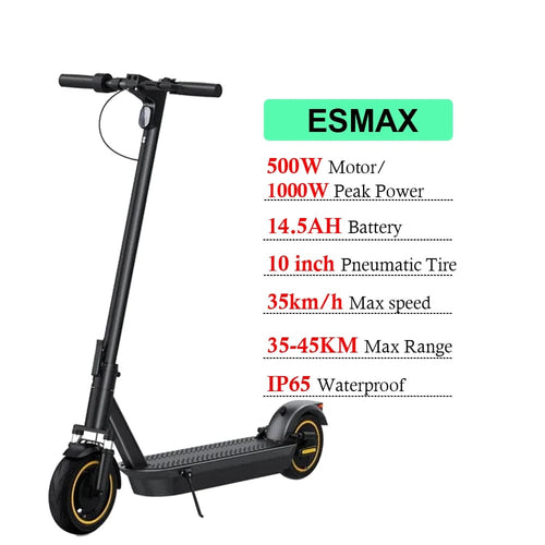 Planet Gates ESMax JUICEASE ESMax 500W/1000W Electric Scooter Max Speed 35KM/H E-scooter Adults 45KM Range Foldable Mobility Electric Kick Scooters