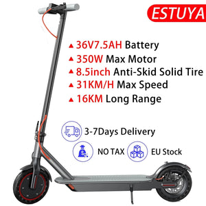 Planet Gates ESTUYA 350W7.5AH / france JUICEASE Electric Scooter 1000W/350W Powerful Motor 7.5/14.5AH Battery Folding Escooter 8.5/10 Inch Anti-Skip Tire for Adults
