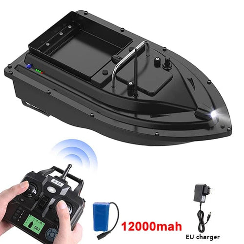 Planet Gates EU 12000mah RC Fishing Bait Boat with Bag GPS Auto Return 2KG Load Bin 500M Distance Night Light 12000mah 6 Hours RC Ship Toy