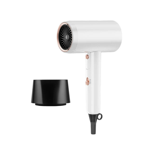 Planet Gates EU / 220V White 2200W Hair Dryer Professional High Speed Powerful Blow Dryer Electric Negative Ion Low Noise Adjustable Salon Household Dryer