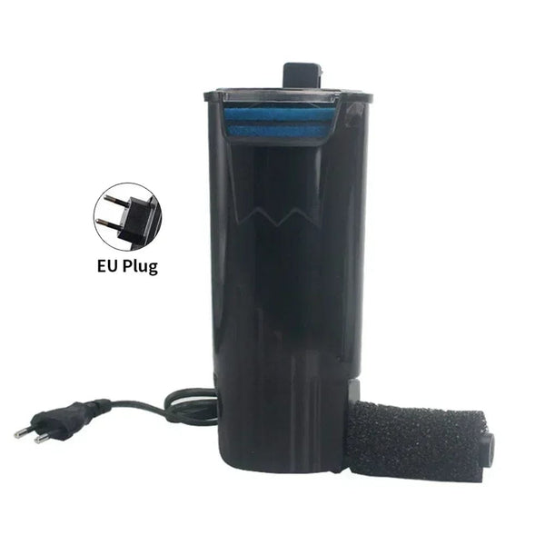 Planet Gates EU Aquarium Filter 5W Low Water Reptile Filter Plastic Clean Water Pump Turtle Tank Powerful Filtration Water Pump