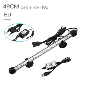 Planet Gates EU PLUG 49CM / Russian Federation RGB Aquarium Light Marine Bluetooth Controller Fish Tank Led Lighting Fixture For Aquarium Led Light Submersible Fish Tank Light