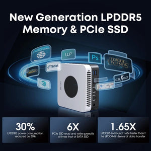 Planet Gates EU Plug CHUWI LarkBox X Mini PC 12GB RAM 512GB SSD Intel N100 Game PC UHD Graphics for 12th Gen Intel Processors WiFi 6 Desktop Computer