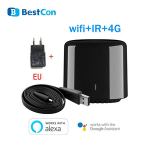 Planet Gates EU Plug RM4C mini Broadlink APP Bestcon RM4C mini Universal Wifi IR Mini Remote Control Compatible Alexa Google Assistant For AC