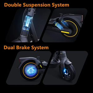 Planet Gates EU Stock Ninebot By Segway Max G2 Smart Electric Scooter 35KM/H Speed 70KM Long Range 450W Motor Original G2 Kickscooter