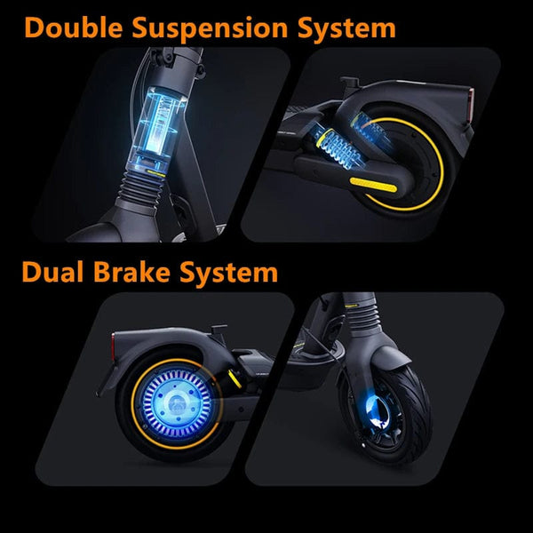 Planet Gates EU Stock Ninebot By Segway Max G2 Smart Electric Scooter 35KM/H Speed 70KM Long Range 450W Motor Original G2 Kickscooter