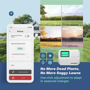 Planet Gates EU Version / Russian Federation INKBIRD 8-Zone Control Wi-Fi Smart Sprinkler Controller Indoor/Outdoor Irrigation Timer Free App Monitor Supports Rain Skip