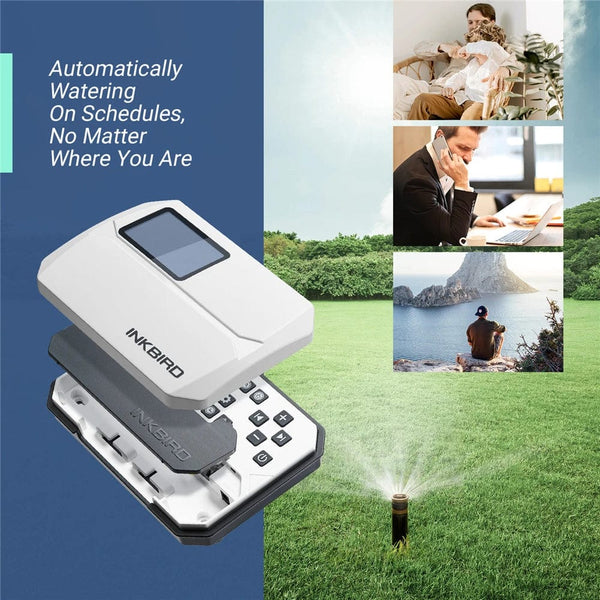 Planet Gates EU Version / Russian Federation INKBIRD 8-Zone Control Wi-Fi Smart Sprinkler Controller Indoor/Outdoor Irrigation Timer Free App Monitor Supports Rain Skip