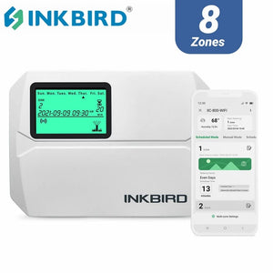 Planet Gates EU Version / Russian Federation INKBIRD 8-Zone Control Wi-Fi Smart Sprinkler Controller Indoor/Outdoor Irrigation Timer Free App Monitor Supports Rain Skip