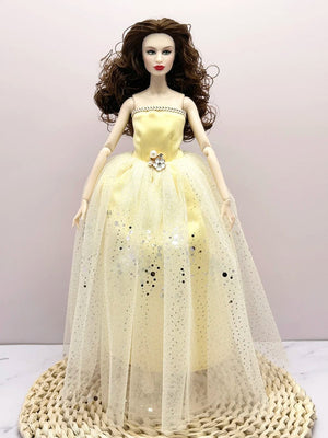 Planet Gates European Fashion Black Lace Golden Dress Set for 30cm 1/6 Anime BJD Doll Clothes Accessories Girls DIY Toys Birthday Gifts