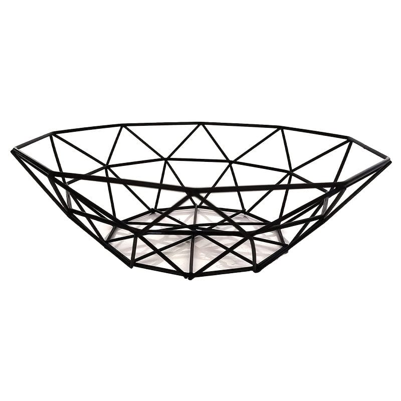 Planet Gates European Style / Bblack 1pc Fruit Stand Vegetables Serving Bowls Basket Holder For Kitchen Counter, Table Centerpiece Decorative, Countertop, Home Decor, Metal Iron Wire, Modern Stylish Rack For Banana, Fresh Veggie, Orange, Buffet, Eggs