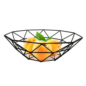Planet Gates European Style / Bblack 1pc Fruit Stand Vegetables Serving Bowls Basket Holder For Kitchen Counter, Table Centerpiece Decorative, Countertop, Home Decor, Metal Iron Wire, Modern Stylish Rack For Banana, Fresh Veggie, Orange, Buffet, Eggs