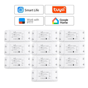 Planet Gates eWelink Switch 8Pcs / CHINA New DIY Smart Wireless Remote Switch Socket Smart Home Automation Remote Control Switch Relay Smart Life/Tuya with Alexa Google