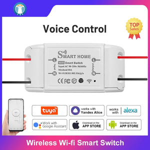 Planet Gates eWelink Switch 8Pcs / CHINA New DIY Smart Wireless Remote Switch Socket Smart Home Automation Remote Control Switch Relay Smart Life/Tuya with Alexa Google