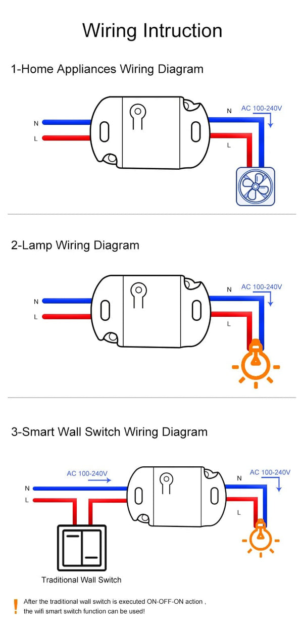 Planet Gates eWelink Switch 8Pcs / CHINA New DIY Smart Wireless Remote Switch Socket Smart Home Automation Remote Control Switch Relay Smart Life/Tuya with Alexa Google