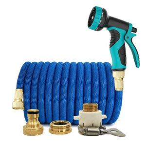 Planet Gates Expandable Double Metal Connector Garden Water Hose High Pressure Pvc Reel Magic Water Pipes for Garden Farm Irrigation Car Wash